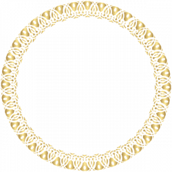 Round Frame Gold Transparent PNG Clip Art | circle d | Pinterest ...