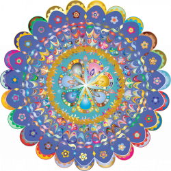 Clipart - Prismatic Mandala Design