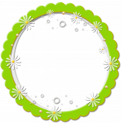 Cute PNG Round Daisy Frame | Gallery Yopriceville - High-Quality ...
