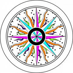Colorful Compass Rose Clip Art at Clker.com - vector clip art online ...