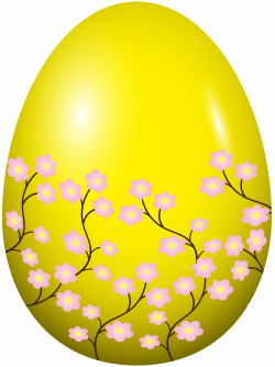 Easter Spring Egg Yellow Clip Art Image | Gallery Yopriceville ...
