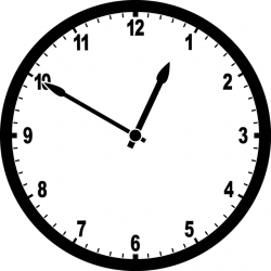 Clock 12:50 | ClipArt ETC