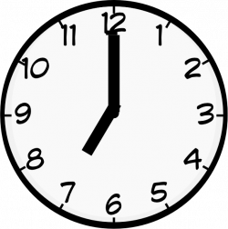 Clock clipart 7 pm - Pencil and in color clock clipart 7 pm