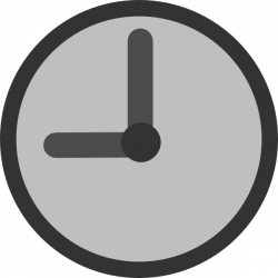 Gray clipart clock - Pencil and in color gray clipart clock