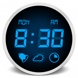 Desktop Electronic Clock Showing The Time Of 8am Picture Id176904675 ...