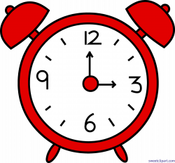 Alarm Clock Red Clip Art - Sweet Clip Art