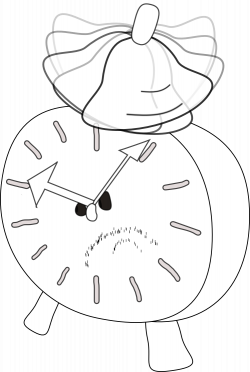 clipartist.net » Clip Art » alarm clock is angry alarm clock SVG