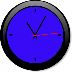 Clock Blue A | Free Images at Clker.com - vector clip art online ...