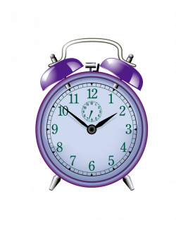 Alarm clock Time clock Clip art - Purple alarm clock 612*792 ...