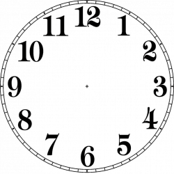 28+ Collection of Clock Face Line Drawing | High quality, free ...