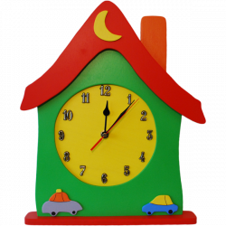 Beautiful Clock House with little cars | Rainbow Workshop Clocks ...