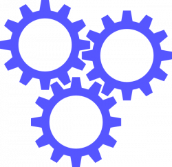 Blue clipart gears ~ Frames ~ Illustrations ~ HD images ~ Photo ...