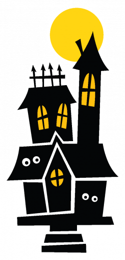 Halloween Haunted Houses Clipart. | Oh My Fiesta! in english