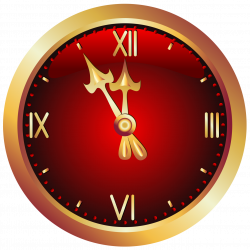 Christmas Red Clock PNG Clipart Picture | Gallery Yopriceville ...