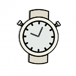 Clock clipart gray - Pencil and in color clock clipart gray