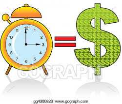 Stock Illustration - Time is money. Clipart Drawing ...