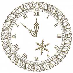 New Year PNG Gold Clock Clipart | Gallery Yopriceville - High ...