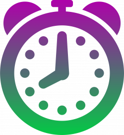 Clipart - Coloured clock