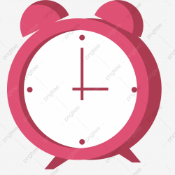 A Red Cartoon Alarm Clock, Alarm Clock, Red, Cartoon PNG ...