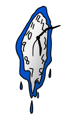 Melting Clock | Pinterest | Hand drawn, Clocks and Vector clipart