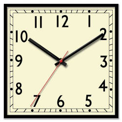 Square Clipart Clock - Clipart1001 - Free Cliparts