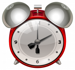 Red Alarm Clock PNG Clip Art - Best WEB Clipart