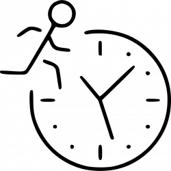Time Management Business Development Busy Movement Running Svg Png ...