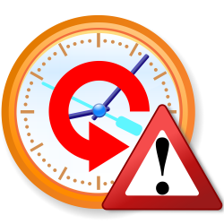 File:Time travel warning icon.svg - Wikimedia Commons