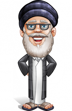 Basir Wiseman - an Arab elderly male character with full beard and ...