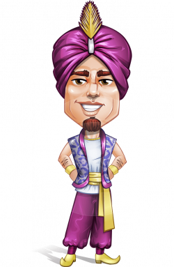 Zufar the Courageous - A male cartoon character of Arab heritage ...