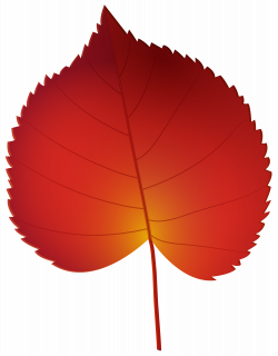 Red Autumn Leaf PNG Clip Art - Best WEB Clipart