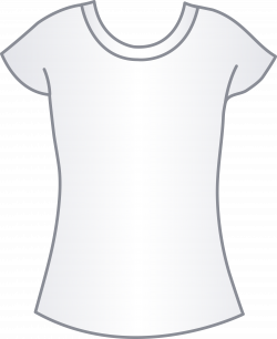 Womens White T Shirt Template - Free Clip Art
