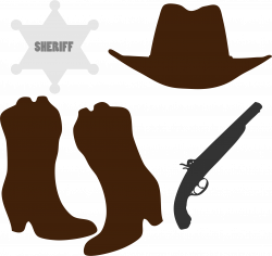 Clipart - Cowboy Clothing And Accessories