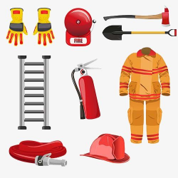 Firefighters Clothes And Tools | liez | Firefighter, Clip ...