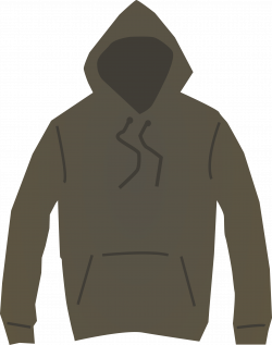 Clipart - Brown hooded jumper