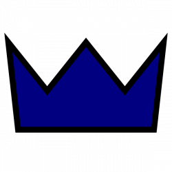 Clothing King Crown Icon Clip Art - Navy Clip Art at Clker.com ...