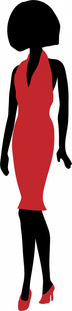 Clipart - Lady In Red