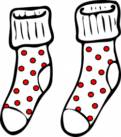 Spotty Socks Clip Art at Clker.com - vector clip art online, royalty ...