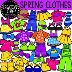 Spring Clothes Clipart {Creative Clips Clipart}