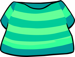 Image - Aqua Striped Shirt clothing icon ID 4262.png | Club Penguin ...