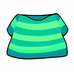 Image - DK Style Aqua Striped Shirt.png | Club Penguin Shops Wiki ...