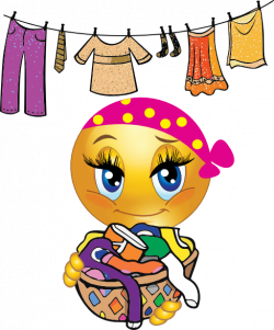 Washing Girl Smiley Emoticons Clipart | i2Clipart - Royalty Free ...