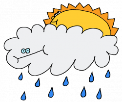 Raining Partly Cloudy Sticker By Studios Sticker for iOS & Android ...