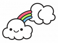 Rainbow Cloud Sticker by Fluffy Idiot for iOS & Android | GIPHY