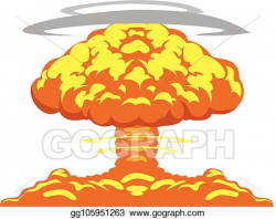 EPS Illustration - Atomic bomb explosion. Vector Clipart ...