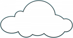 Pin by Cloud Clipart on Cloud Clipart | Cloud outline, Cloud ...