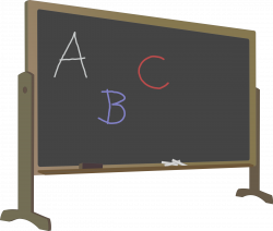 Blackboard with Stand and Letters Icons PNG - Free PNG and Icons ...