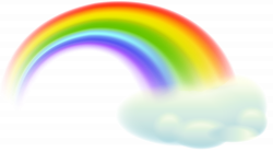 Rainbow Cloud Transparent Clip Art PNG Image | Gallery Yopriceville ...