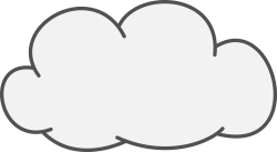 OnlineLabels Clip Art - Cumulus Cloud