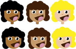Girls with Curly Hair Icons PNG - Free PNG and Icons Downloads